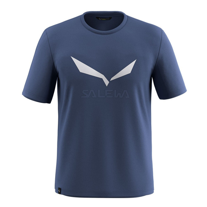 Salewa T-Shirt Solidlogo Dry Dark Denim Uomo