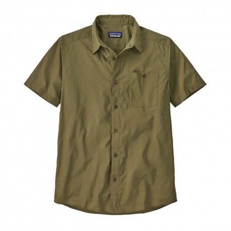 Patagonia Camicia Sunrise Steam Tent Verde Uomo