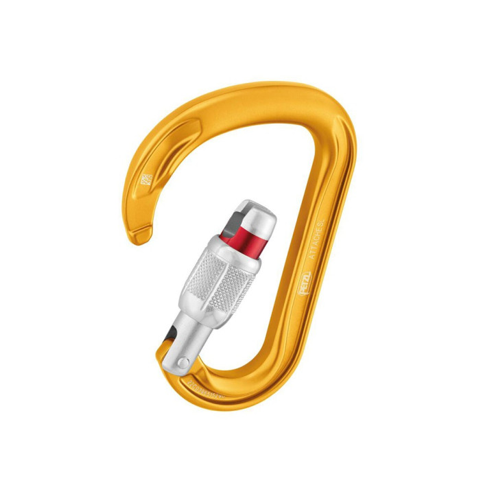 Petzl Moschettone Arrampicata Ghiera Attache Giallo