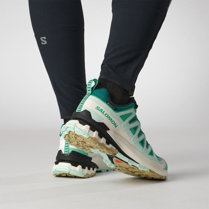 Salomon Xa Pro 3D V9 Gtx Deep Lake Electric Verde  - Scarpe Trekking Donna