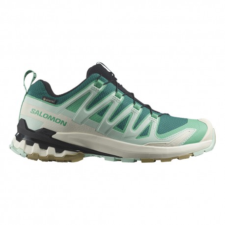 Salomon Xa Pro 3D V9 Gtx Deep Lake Electric Verde - Scarpe Trekking Donna
