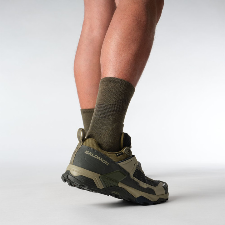 Salomon X Ultra 5 Gtx Martini Olive Gray Verde Blue Nigh - Scarpe Trekking Uomo