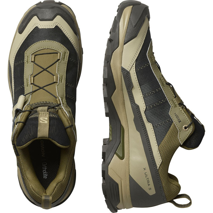 Salomon X Ultra 5 Gtx Martini Olive Gray Verde Blue Nigh - Scarpe Trekking Uomo