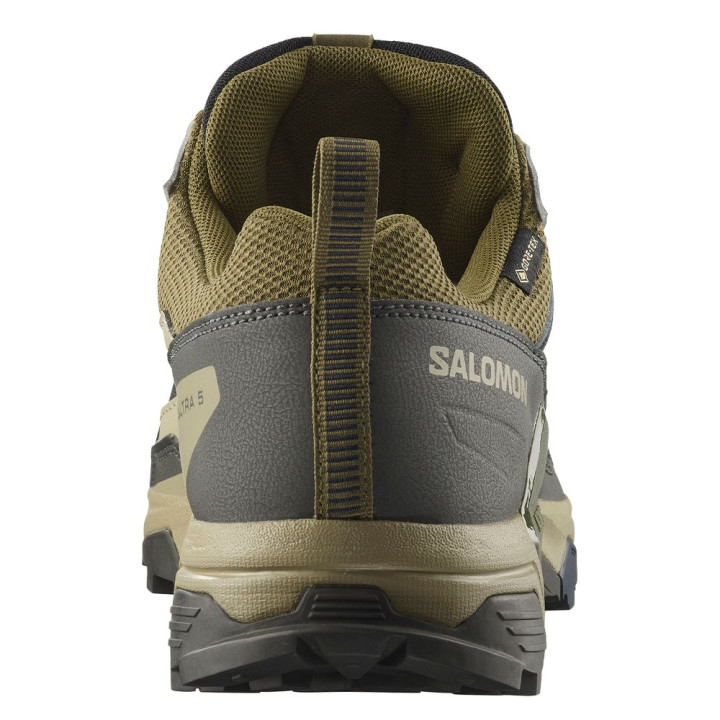 Salomon X Ultra 5 Gtx Martini Olive Gray Verde Blue Nigh - Scarpe Trekking Uomo