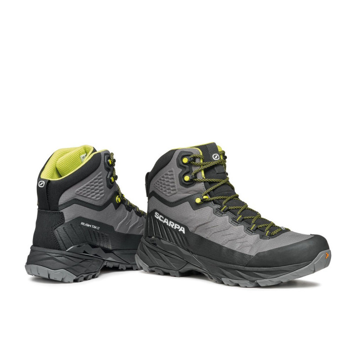Scarpa Rush Trk Lt Gtx Gray Lime - Pedule Trekking Uomo