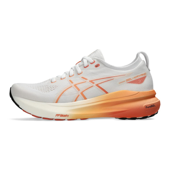 Asics Gel-Kayano 31 Bianco Arancio - Scarpe running Donna