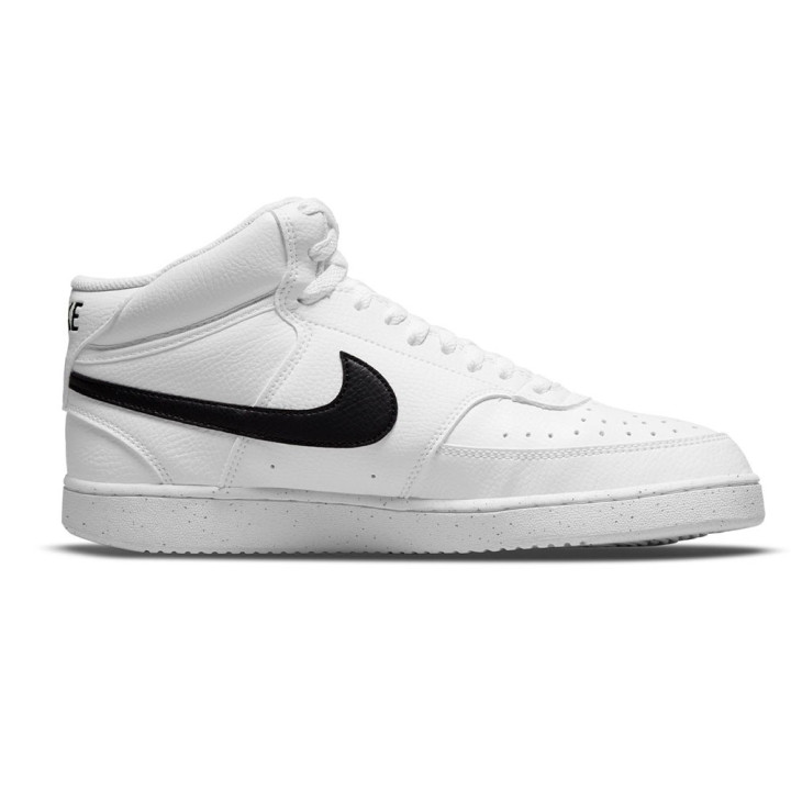 Nike Court Vision Mid Next Nature Bianco Nero - Sneakers Uomo