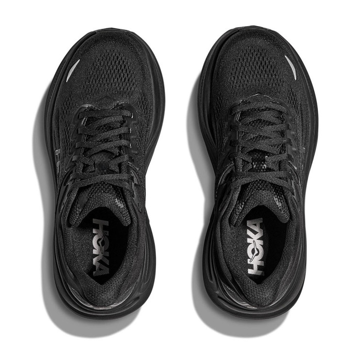 Hoka Bondi 9 Grigio Galactic Grigio Stellar - Scarpe running Donna