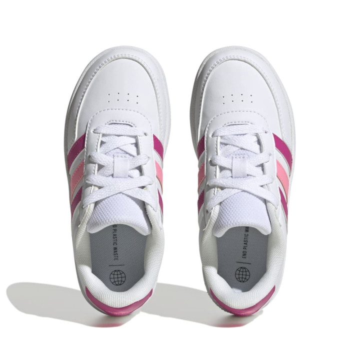 ADIDAS Brealnet 2.0 K Gs Bianco Rosa - Sneakers Bambina
