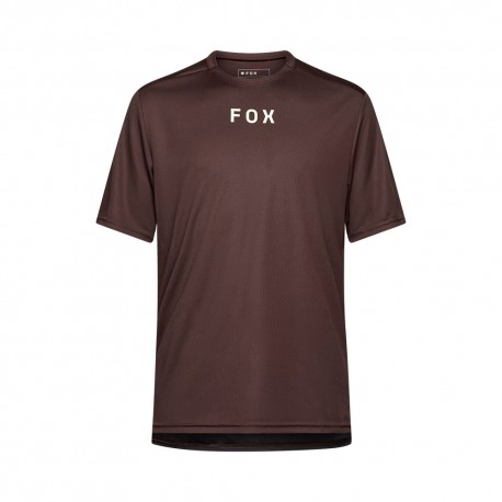 Fox T-Shirt Mtb Ranger Ss Wordmark Cocoa Uomo