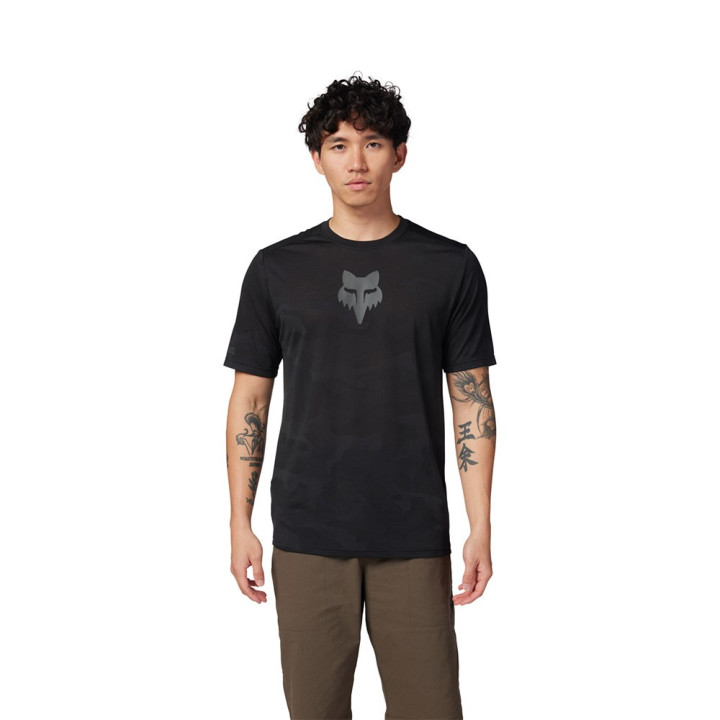 Fox T-Shirt Mtb Ranger Tru Dri Ss Nero Uomo