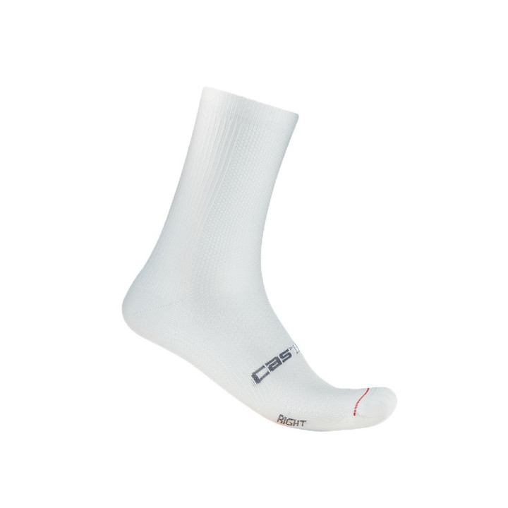 Castelli Calze Ciclismo Espresso 18 Bianco Uomo