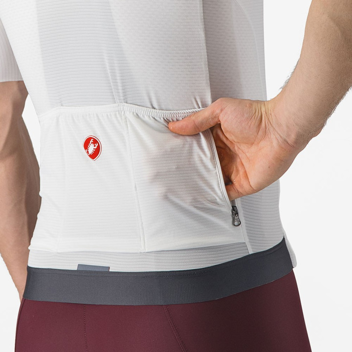 Castelli Maglia Ciclismo Espresso Ivory Dark Gray Uomo