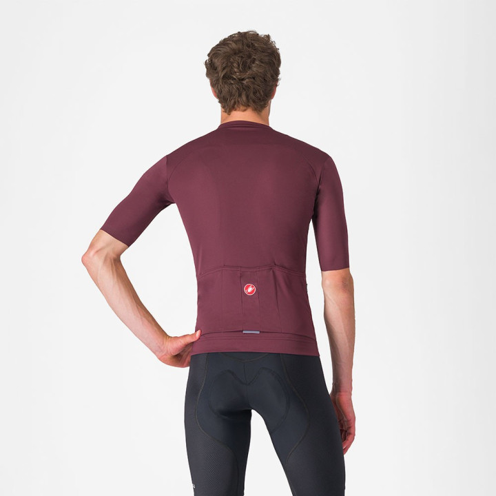 Castelli Maglia Ciclismo Prologo Lite Deep Bordeaux Argento Gray Uomo