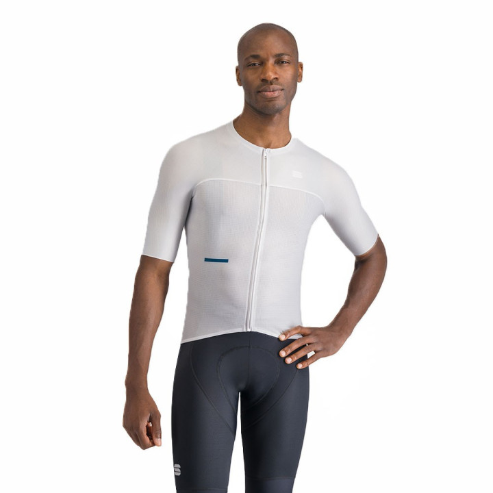 Sportful Maglia Ciclismo Light Stone Grigio Bianco Uomo