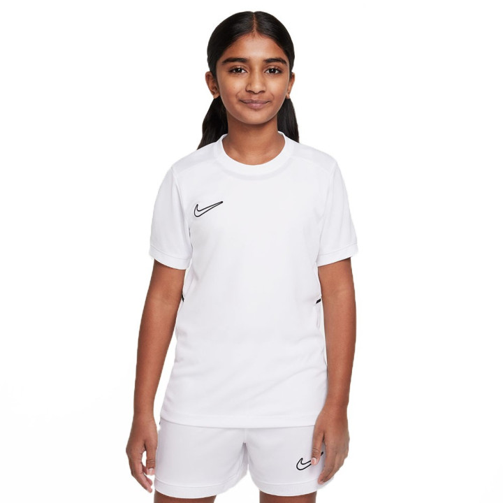 Nike Maglia Maniche Corte Academy25 Bianco Nero Bambino