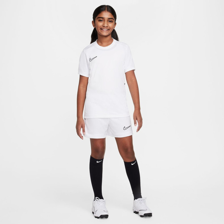 Nike Maglia Maniche Corte Academy25 Bianco Nero Bambino