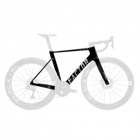 Factor Ostro 2.0 Vam Disc Gloss Raw Carbon Chrome - Telaio Bici Da Corsa
