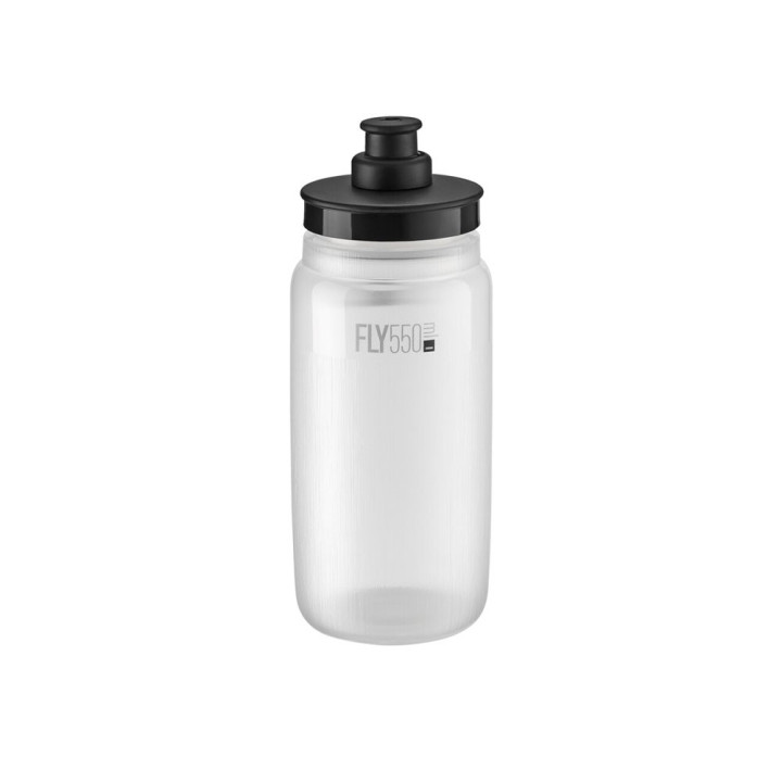 Elite Borraccia Bici Fly Tex Clear, Nero