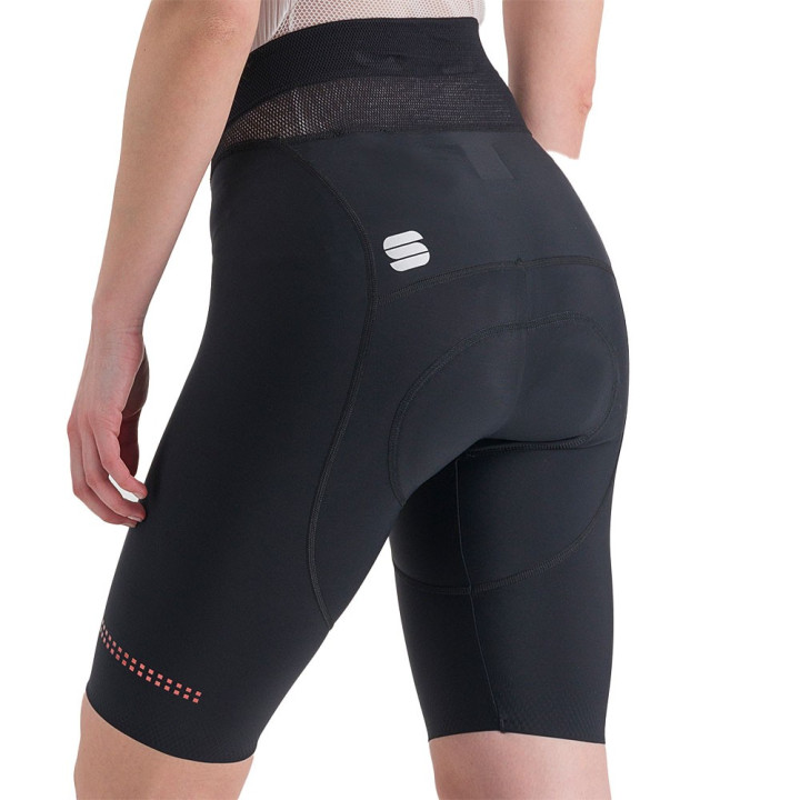 Sportful Pantaloncini Ciclismo Classic Nero Pompelmo Donna