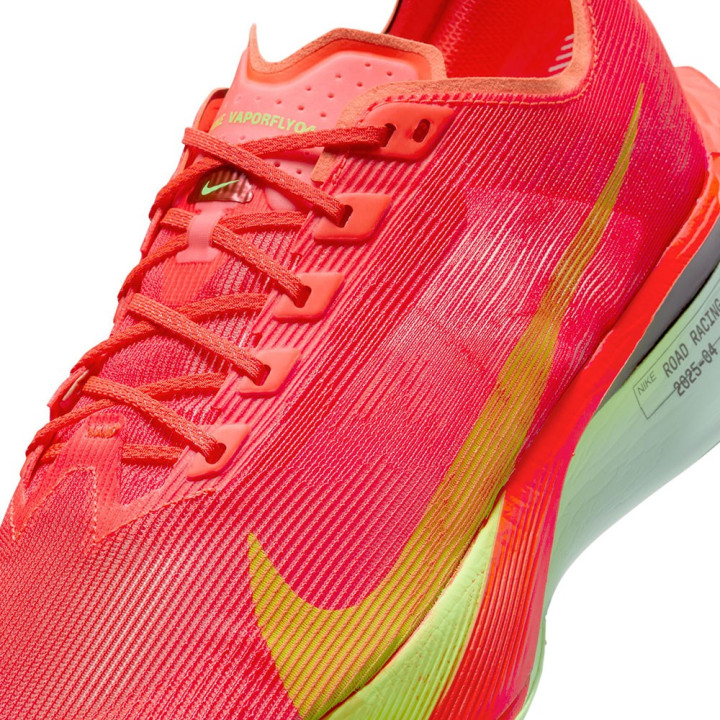 Nike Zoomx Vaporfly Next 4% Bright Crimson Lime Blast - Scarpe Running Uomo