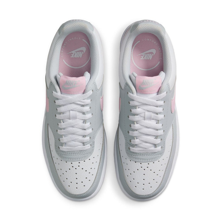 Nike Court Vision Low Platino Rosa Bianco - Sneakers Donna