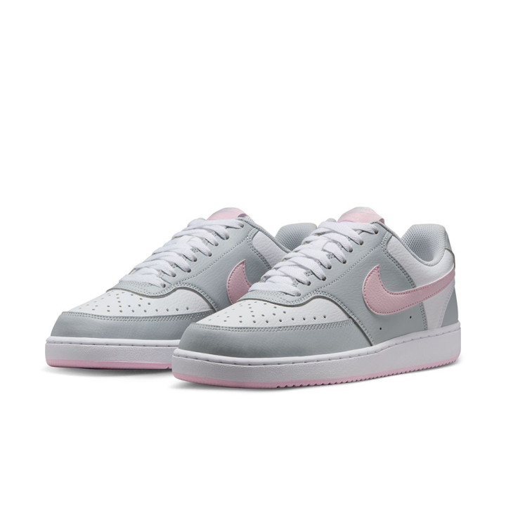 Nike Court Vision Low Platino Rosa Bianco - Sneakers Donna