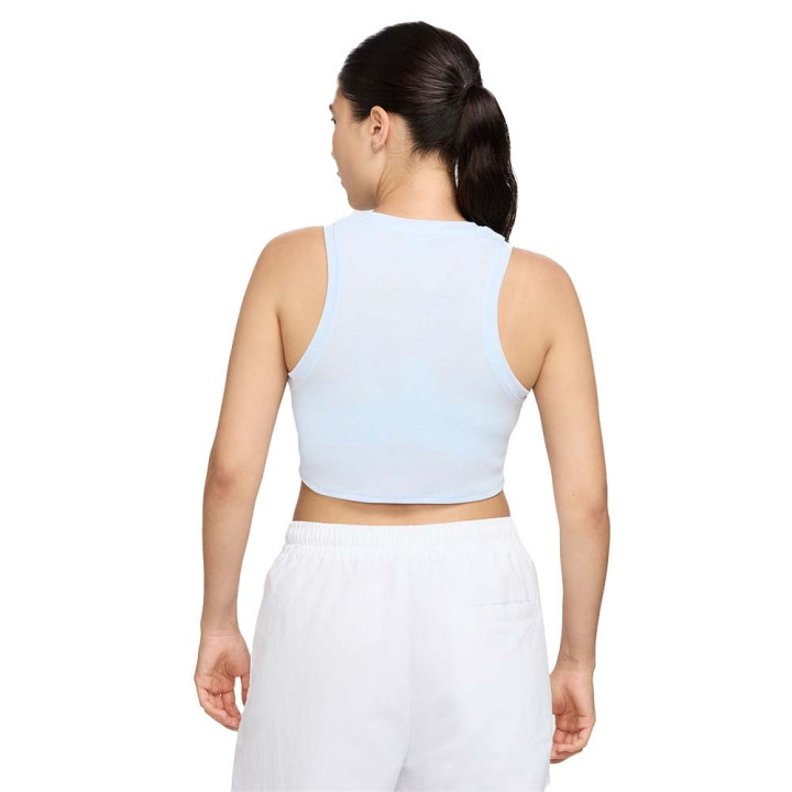 Nike Sportswear Essentials Canotta Crop Azzurro Donna