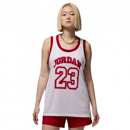Nike Jordan Canotta Mesh Bianco Donna
