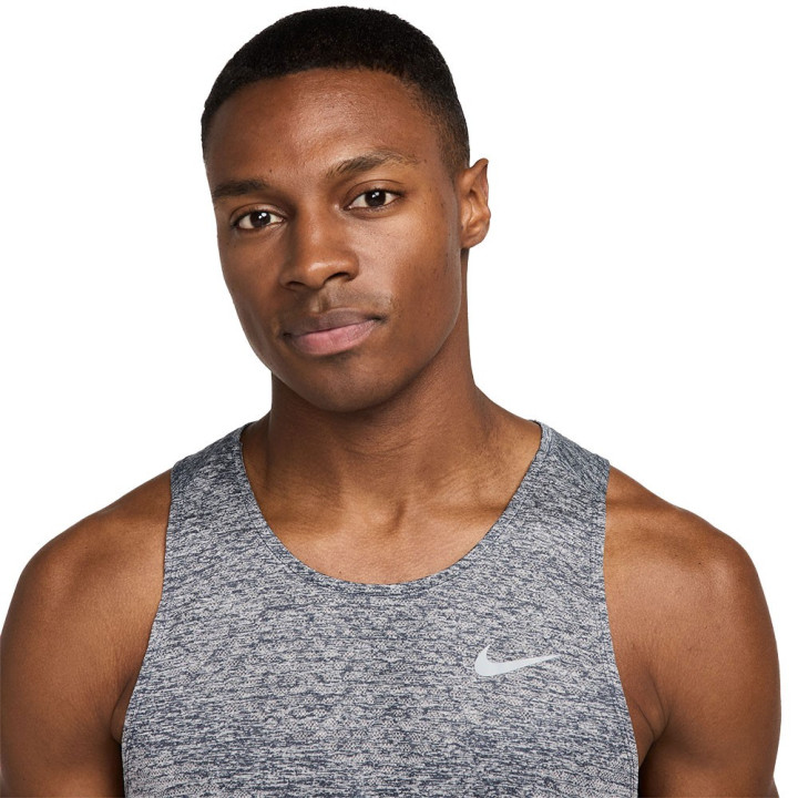 Nike Canotta Dri-Fit Stride Thunder BLU Htr Reflective Si Uomo