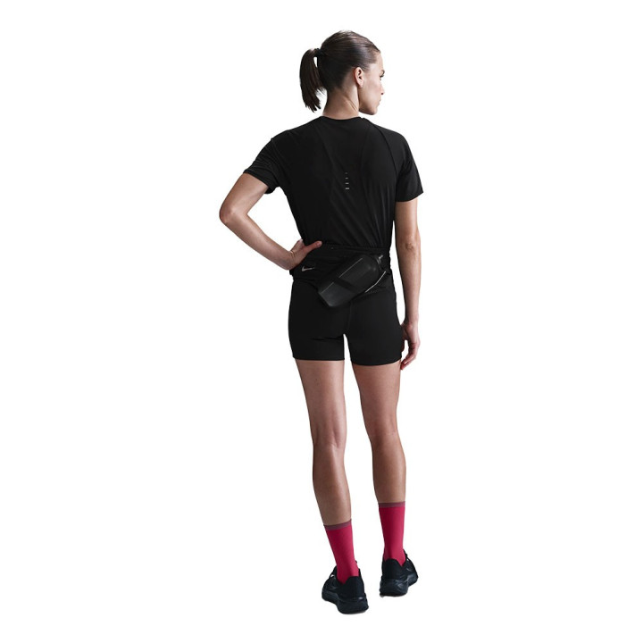 Nike Maglia Running Dri-Fit Swift Nero Reflective Argento Donna