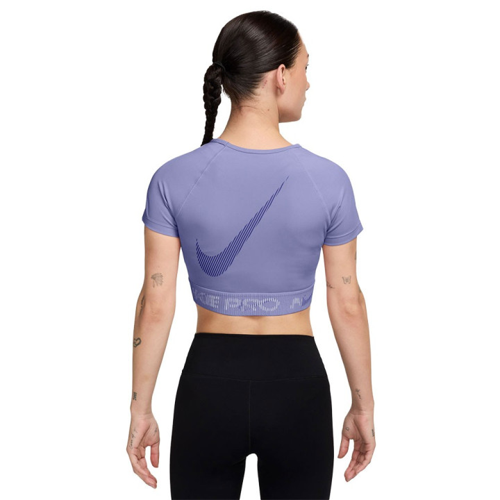 Nike Pro Top Palestra Multiswoosh Viola Donna