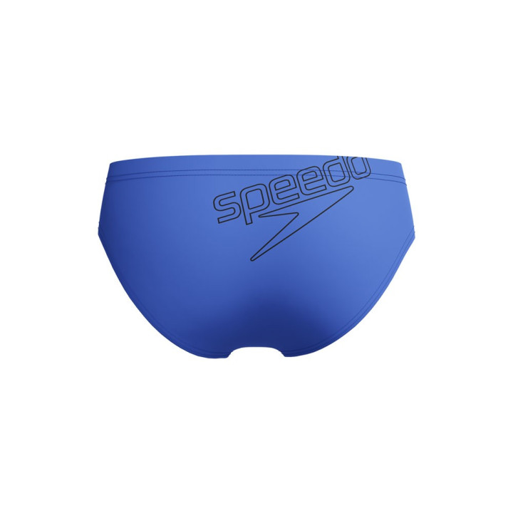 Speedo Costume Slip Logo 6,5Cm Blu Nero Bambino