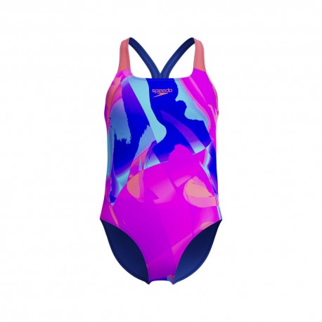 Speedo Costume Intero Piscina Digital Allover Multicolore Bambina