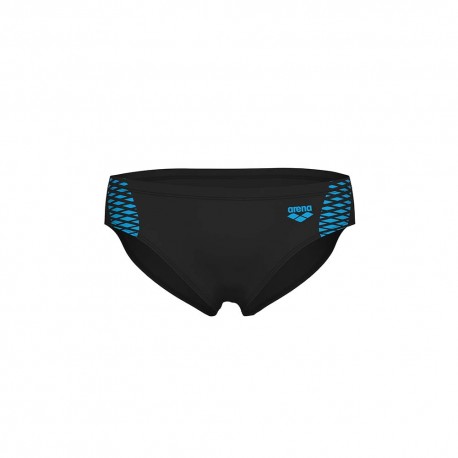Arena Costume Slip Openings Nero Turchese Uomo