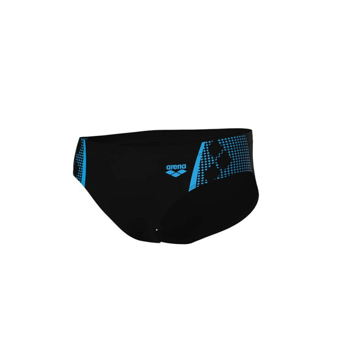Arena Costume Slip Graphic Nero Turchese Uomo