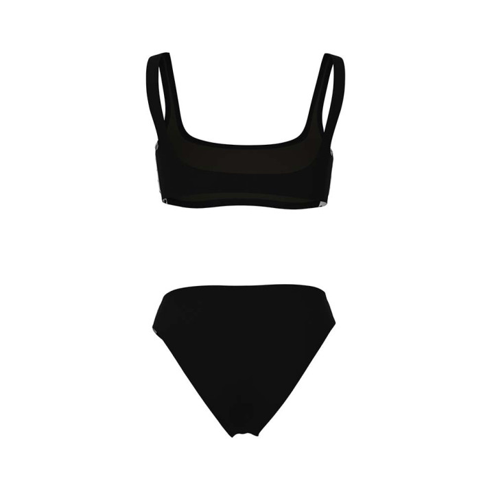 Arena Costume Due Pezzi Piscina Icon Bralette Solid Nero Bianco Donna