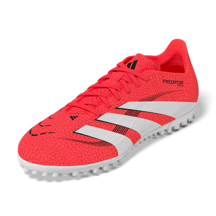 Adidas Predator Club Tf Rosso Bianco Nero - Scarpe Da Calcio Uomo