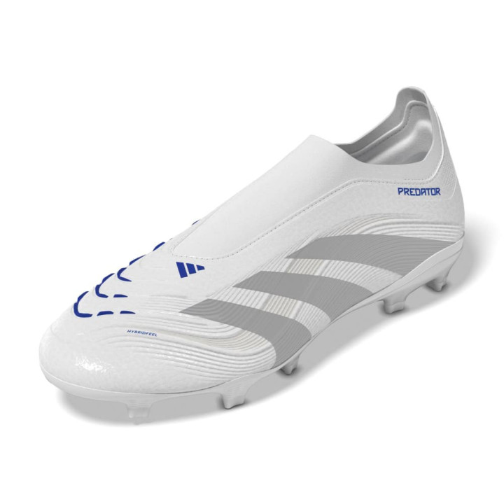 Adidas Predator League Ll Fg Mg Bianco Argento Blu - Scarpe Da Calcio Uomo