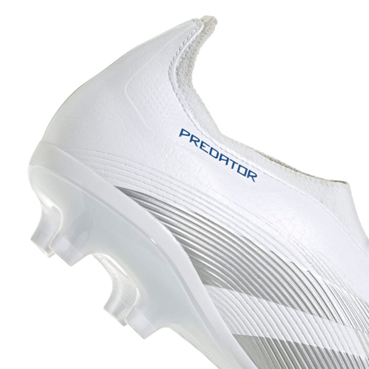 Adidas Predator League Ll Fg Mg Bianco Argento Blu - Scarpe Da Calcio Uomo