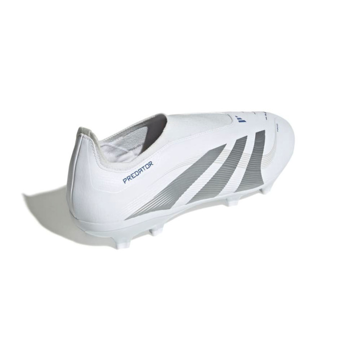 Adidas Predator League Ll Fg Mg Bianco Argento Blu - Scarpe Da Calcio Uomo