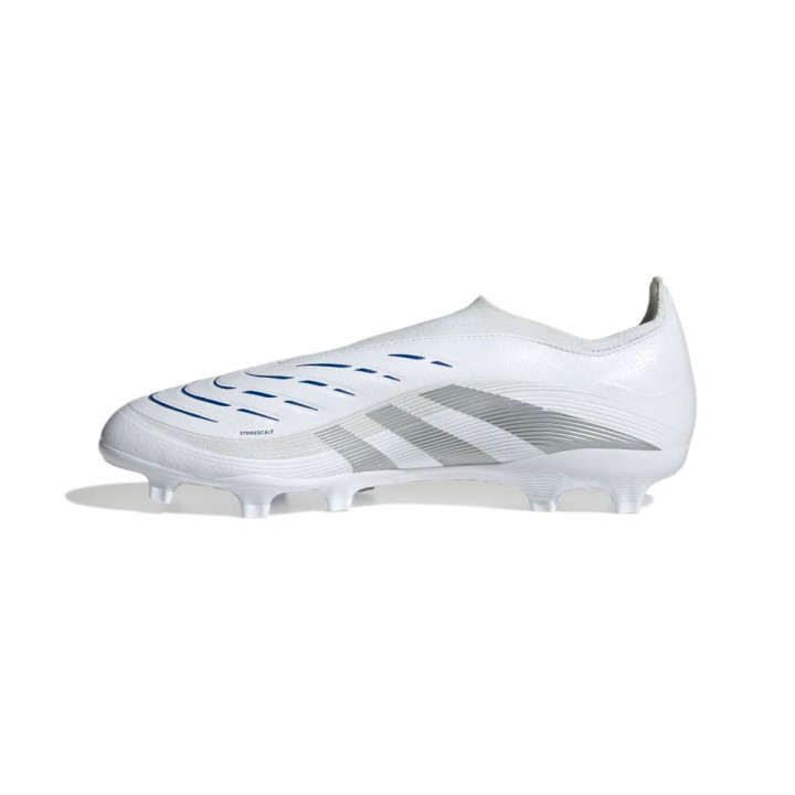 Adidas Predator League Ll Fg Mg Bianco Argento Blu - Scarpe Da Calcio Uomo