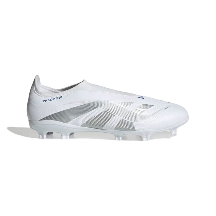 Adidas Predator League Ll Fg Mg Bianco Argento Blu - Scarpe Da Calcio Uomo