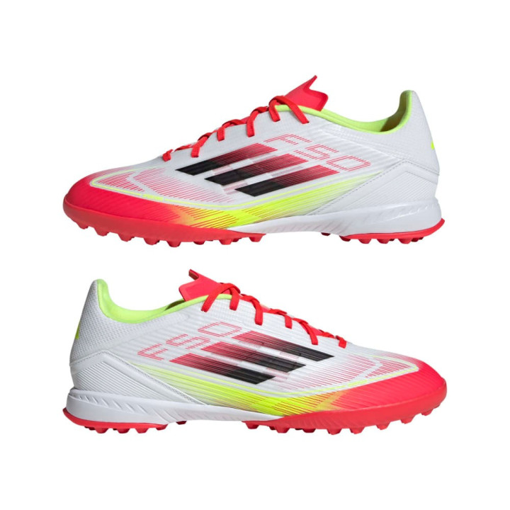 Adidas F50 League Tf Bianco Nero Giallo - Scarpe Da Calcio Uomo