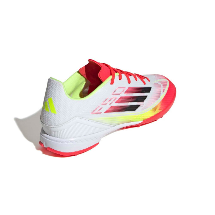 Adidas F50 League Tf Bianco Nero Giallo - Scarpe Da Calcio Uomo