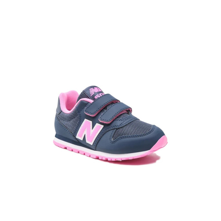 New Balance 500 Mesh Lea Psv Blu Rosa - Sneakers Bambina