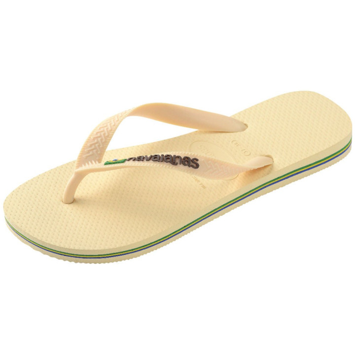Havaianas Brasil Logo Beige - Infradito Mare Donna