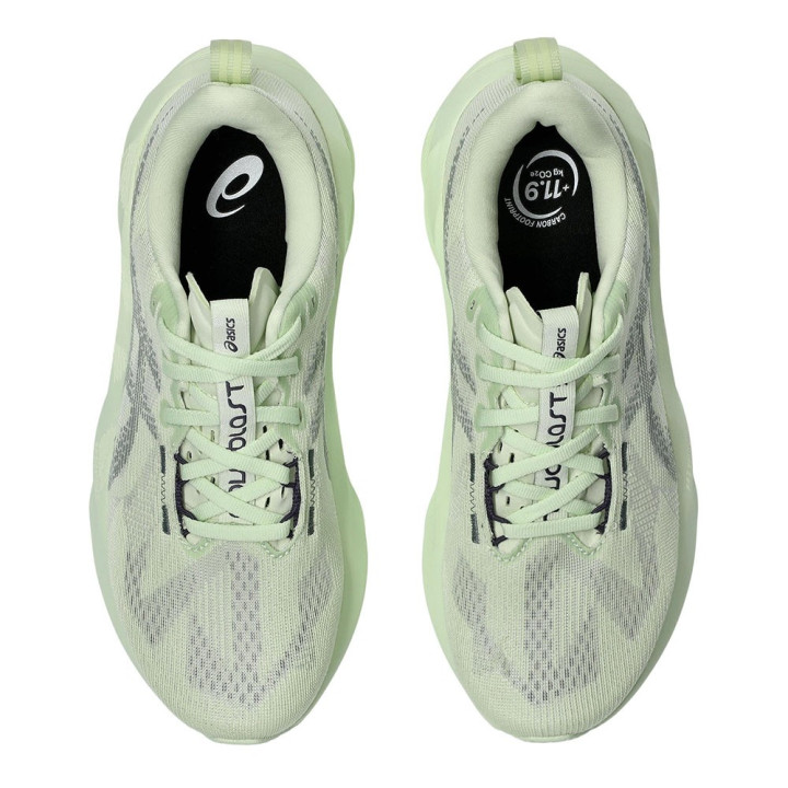 Asics Novablast 5 Whisper Verde Monument Blu - Scarpe Running Donna