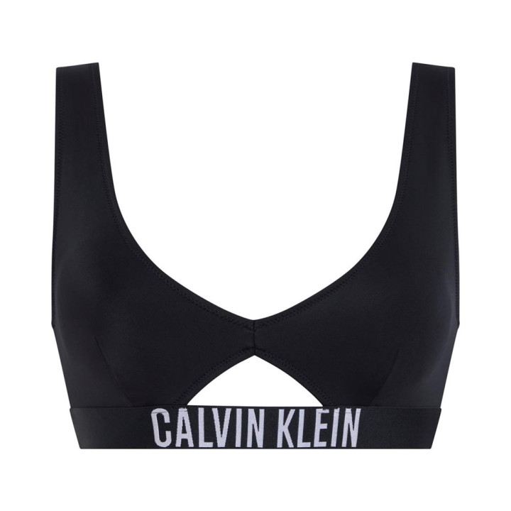 Calvin Klein Bikini Top Bralette Nero Donna