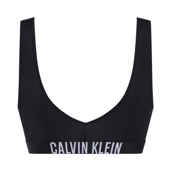 Calvin Klein Bikini Top Bralette Nero Donna
